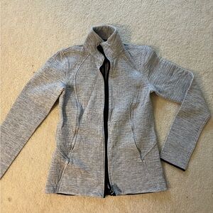 LULULEMON Grey Double Layer Zip Jacket size small